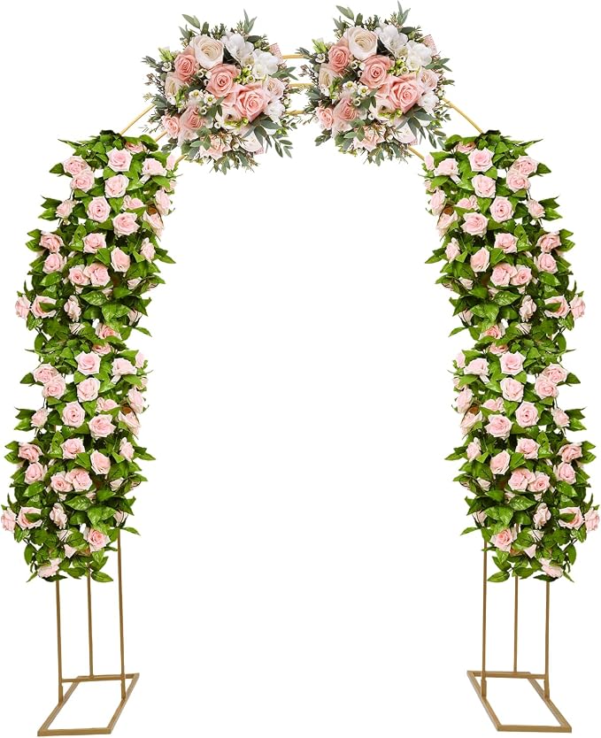 Large Size 8.53Ft Wedding Arch for Ceremony, Heavy Duty Climbing Flower Plant by Fichiouy
