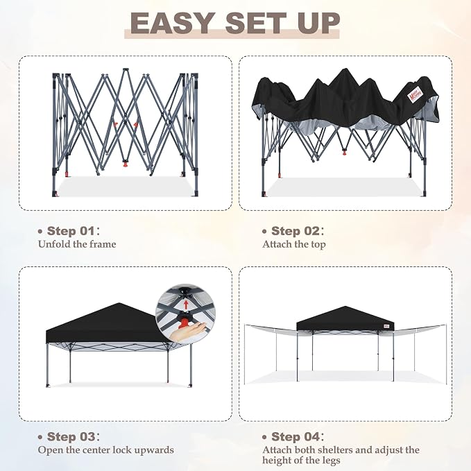 MASTERCANOPY Pop Up 10x10 Canopy Tent - Image 8