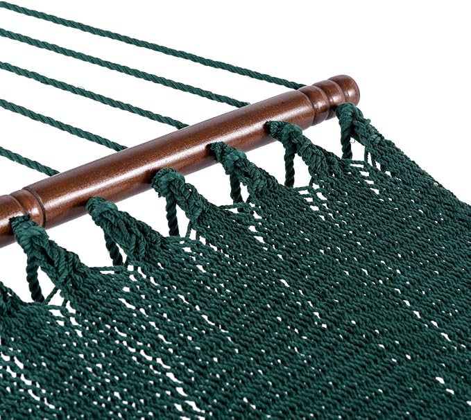 Lazy Daze Hammocks 10.5 FT Double 2 Person Caribbean Rope Hammock, Hand Woven - Image 4