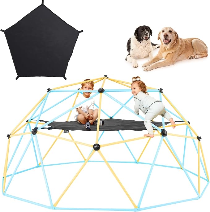 VEVOR Climbing Hammock for 10ft Dome, Load-Bearing 350 Pounds, Pentagon Jungle - Image 10