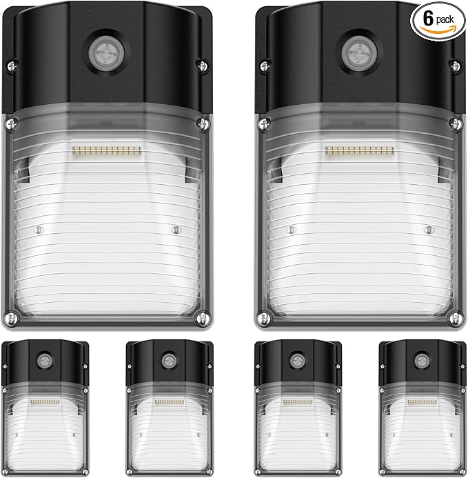 30W LED Wall Pack Light with Dusk to Dawn Sensor, 5000K Daylight, 120Vac Led by JC-LGL