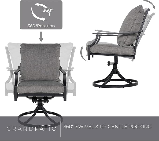 Grand patio 5-Piece Patio Dining Set - Image 3