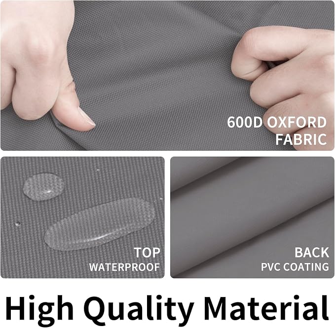 Easy-Going 600D Heavy Duty Patio Furniture Cover, Outdoor Square Table and - Image 3
