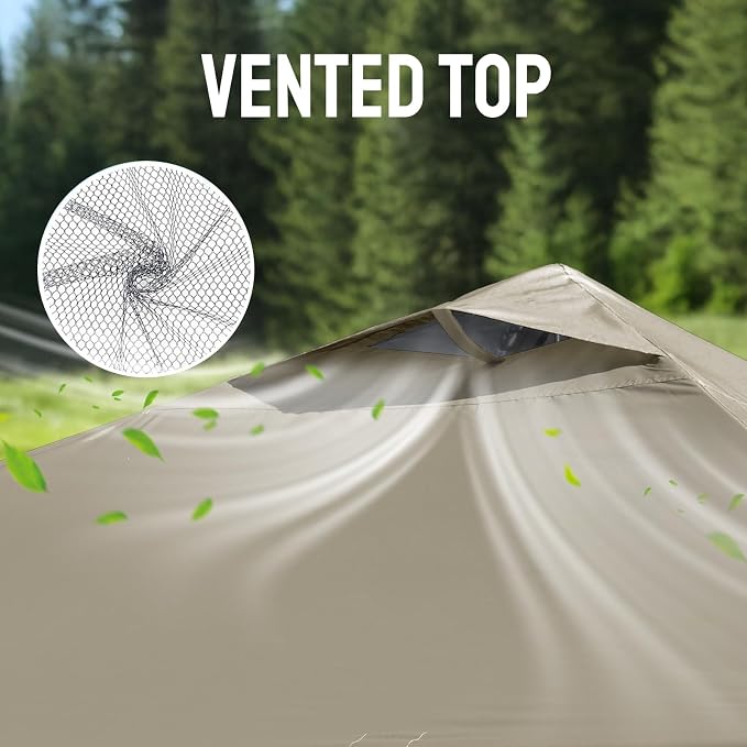 CROWN SHADES Adjustable Height on The Fly, 10x10 Pop Up Canopy - Image 7