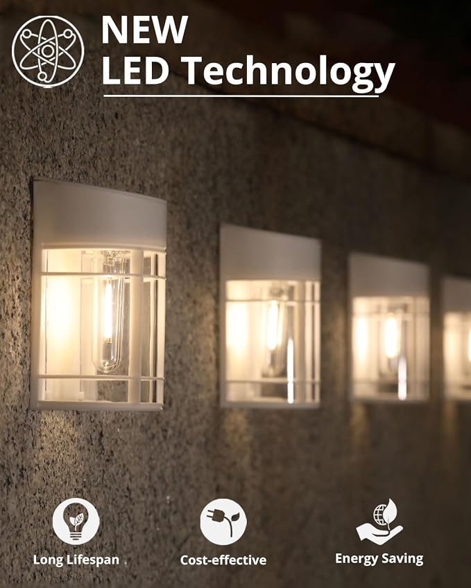 Solar Fence Lights, 12 Pack Waterproof Solar Lights Outdoor, 3000K Warm White - Image 6