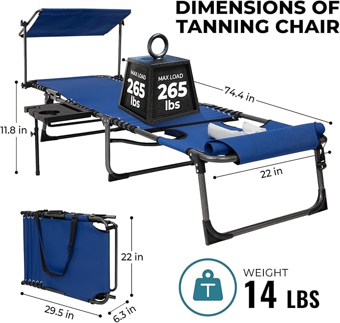 FUNDANGO 4 in 1 Tanning Chair - Image 2
