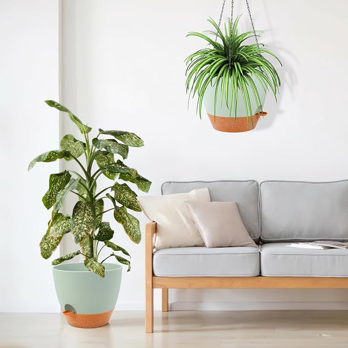 GARDIFE Large Hanging Planter, 12 inch Hanging planters - Image 4
