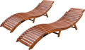 Devoko Patio Chaise Pool Lounge Outdoor Folding Wooden Lounge Chair by DEVOKO