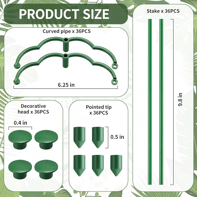 36 Pack Plant Support Stakes Sets - Image 4