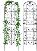 Trellis for Climbing Plants Outdoor, （2 Pack 70.8x19.6-inch）, Generic Metal by Unknown