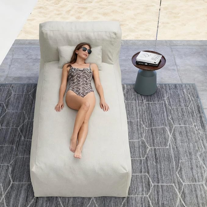 Outdoor Bean Bed Chair Sun Lounger, Outdoor Couch Sofa - Image 4