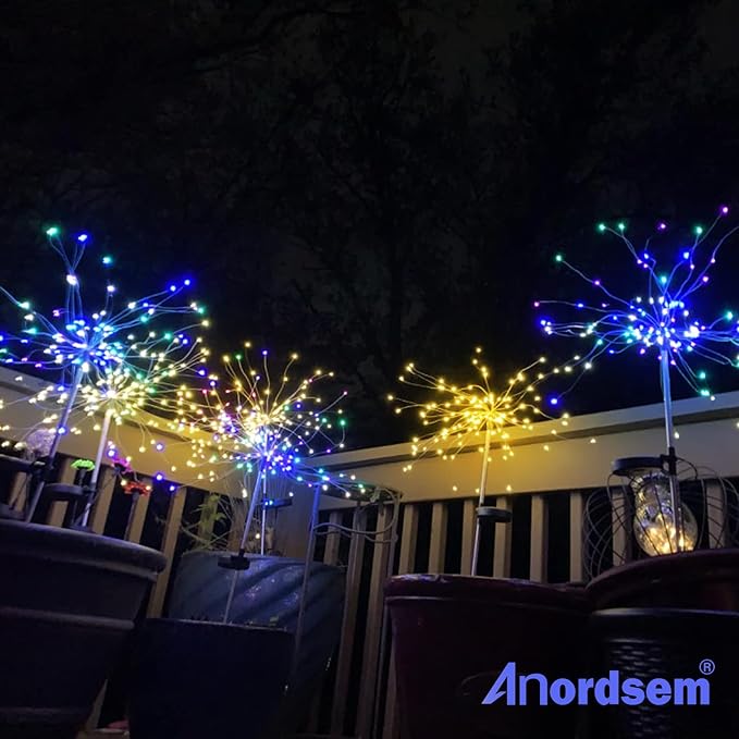 Anordsem Solar Lights Outdoor Decorative: Bendable Copper Wire - Image 7