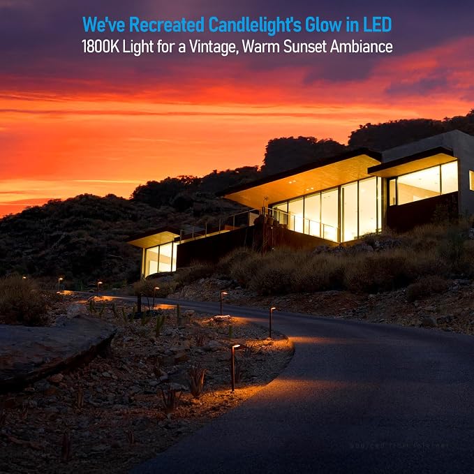 LEONLITE 12 Pack 5CCT Low Voltage Landscape Lights, 5W Anti-Glare LED Pathway - Image 8
