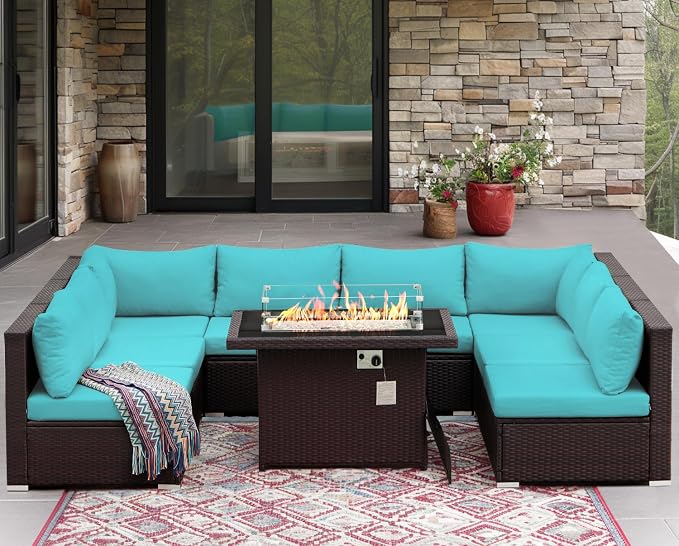 NICESOUL 9 Piece Patio Sectional Set - Image 3