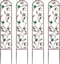 aboxoo Set of 4 Packs Hummingbird Metal Garden Trellis by aboxoo