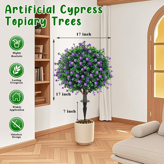Artificial Boxwood Topiary Tree - Image 2