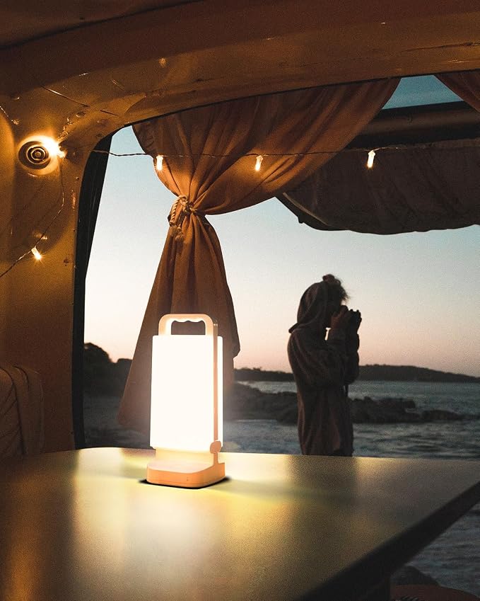Solar Camping Lantern, Rechargeable Battery Powered Camping Light 6000mAh Up to - Image 5