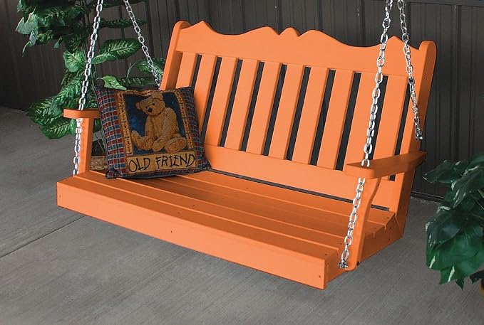 A & L Furniture Poly Royal English Porch Swing by Unknown