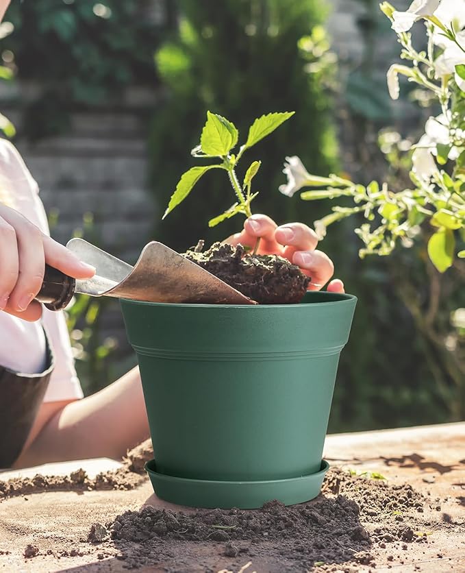 homenote Plant Pots, 15 Pack 6 inch Flower Pots - Image 3