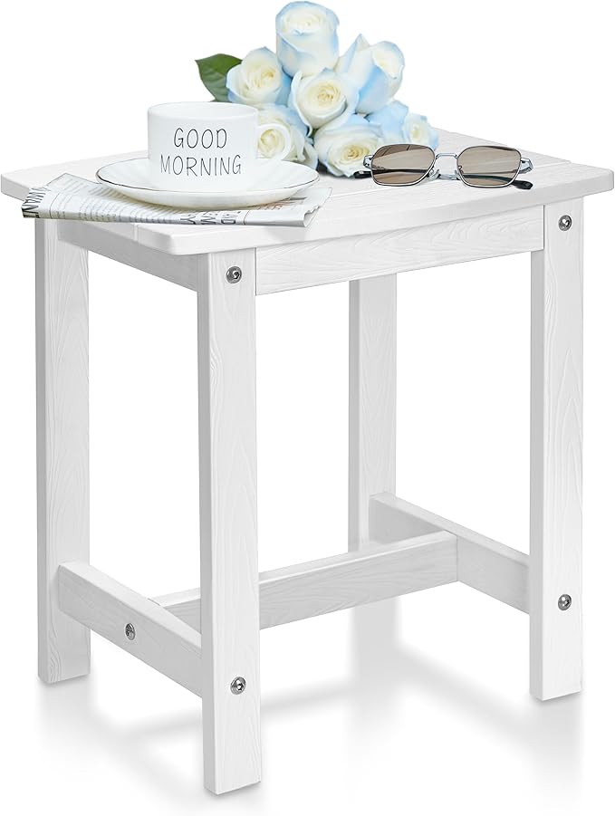 Y&M Outdoor Side Table, HIPS Adirondack Small Single Table, Waterproof Square by YM