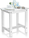 Y&M Outdoor Side Table, HIPS Adirondack Small Single Table, Waterproof Square by YM