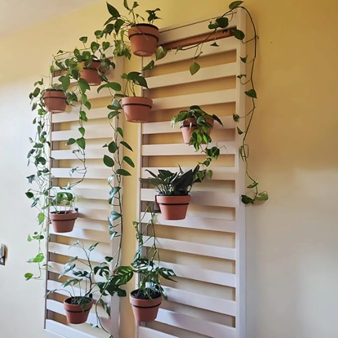 6 Pack 8 Inch Wall Flower Pot Holder Ring Plant Hanger, Metal Planter Hooks - Image 4