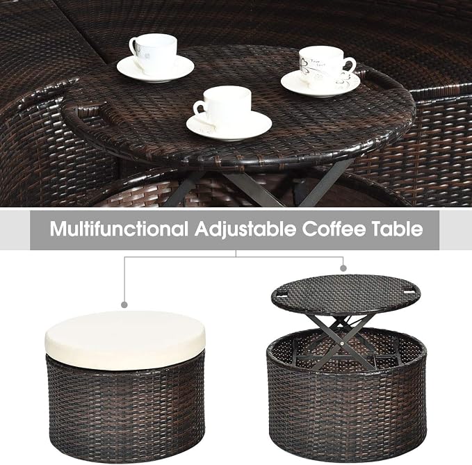 Tangkula Patio Round Daybed - Image 8
