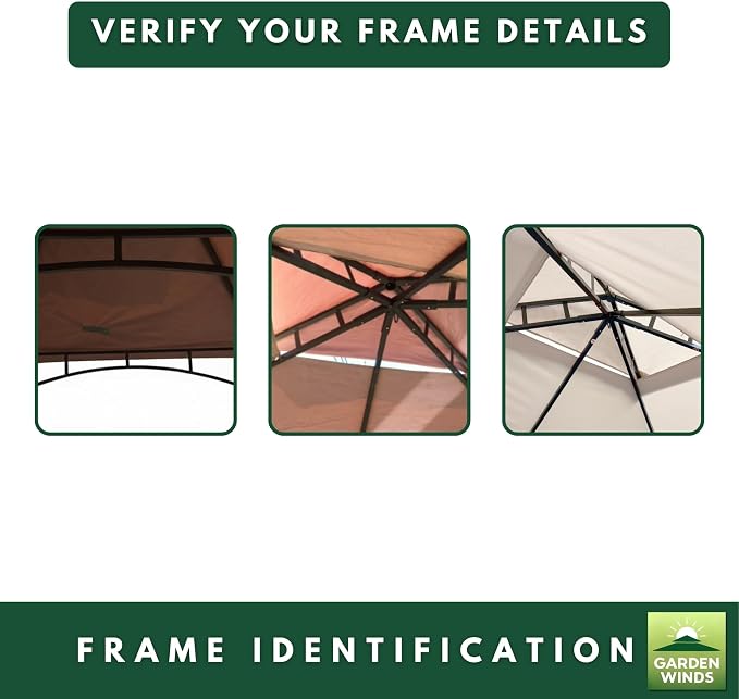 Garden Winds Custom Fit Replacement Canopy Top Cover Compatible - Image 7