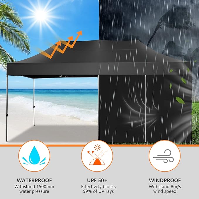 COBIZI 10x20 Pop up Canopy Tent Heavy Duty - Image 6