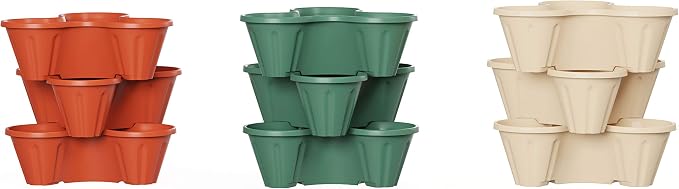 Set of 3 Stacking Planter Tower - Image 7