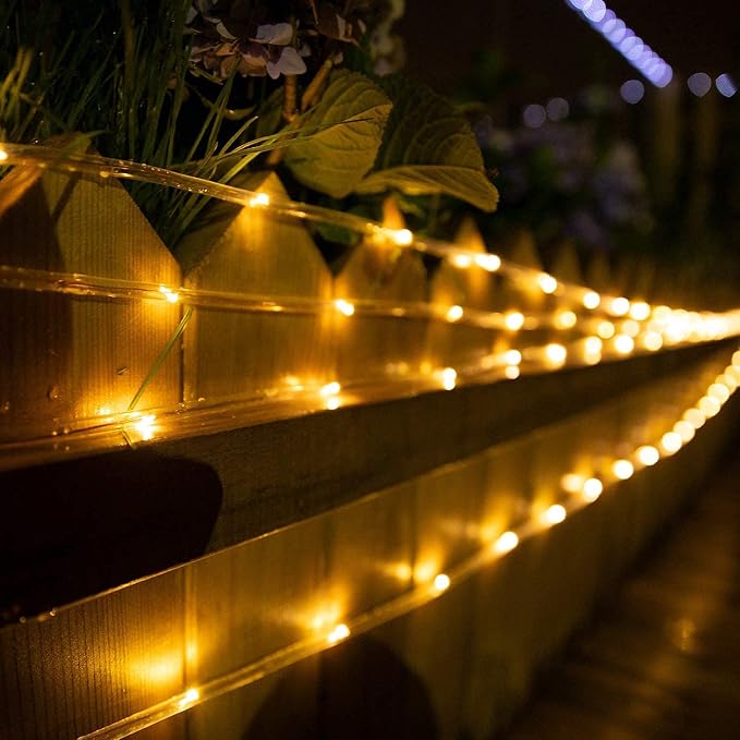 Brightown Solar Rope Lights Outdoor 2 Pack 39 Feet 100 Led Waterproof Solar - Image 7