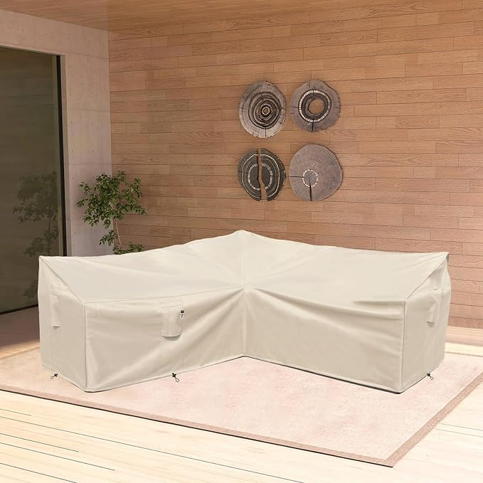 Outdoor Sectional Cover, Heavy Duty Patio Furniture Cover, 7 FT V-Shaped - Image 7