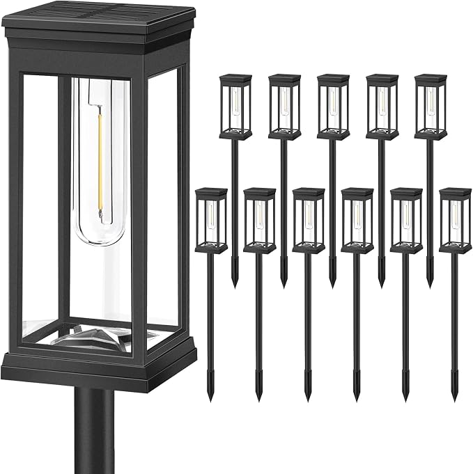 BesLowe Upgraded Solar Pathway Lights Outdoor, Super Bright Outside Lights - Image 8