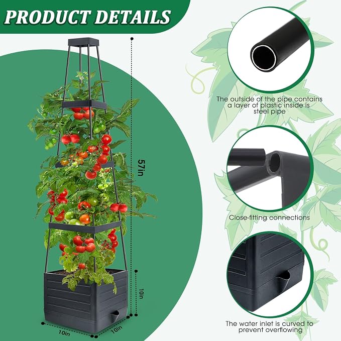 MQFORU 2Pack Raised Garden Bed Planter Boxes - Image 3