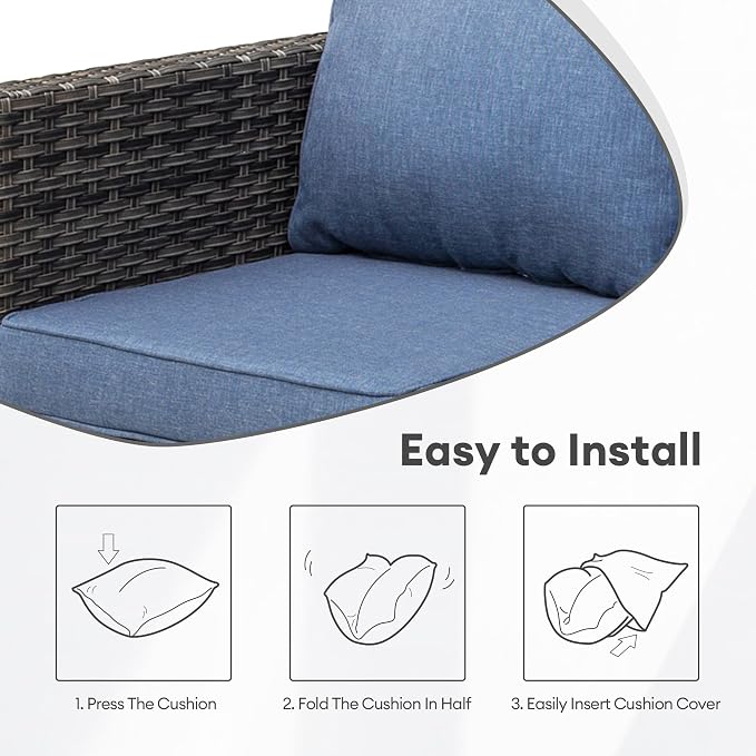 ovios Patio Cushion Covers, Waterproof Cushion Cover - Image 6