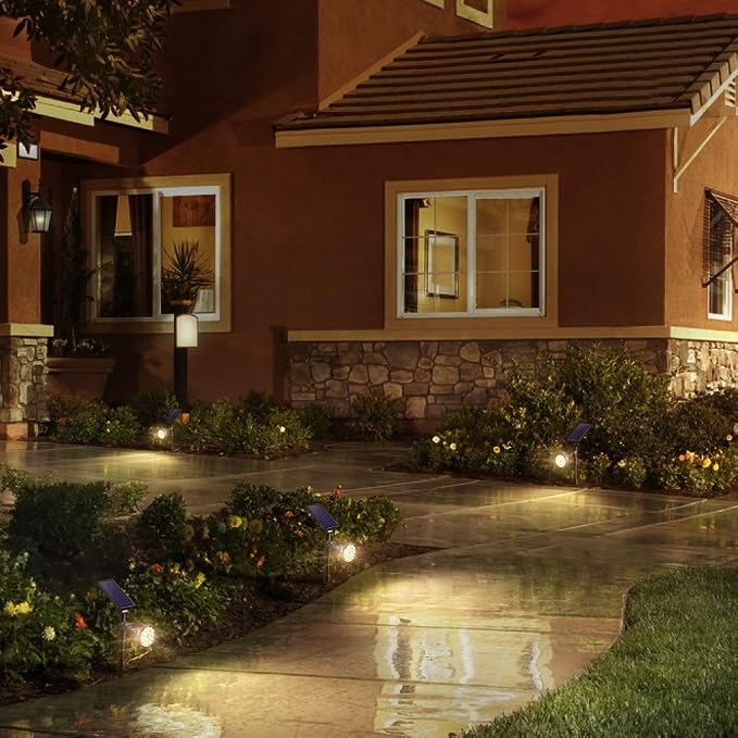 Solar Spot Lights Outdoor, Waterproof Solar Landscape Spotlights 18 LED 2-in-1 - Image 5