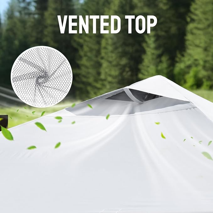 CROWN SHADES Adjustable Height on The Fly, 10x10 Pop Up Canopy - Image 7