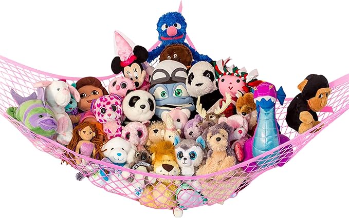 Lilly's Love Stuffed Animal Hammock | Corner Hanging Organizer, Toy Storage by LillysLove