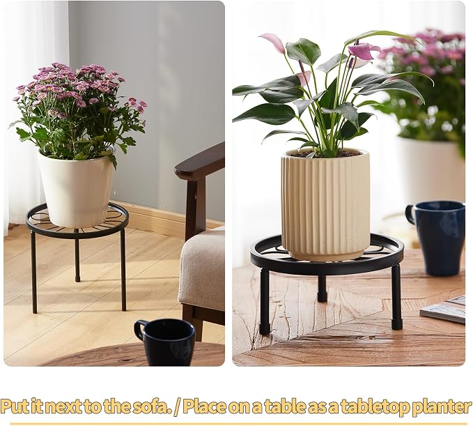 Plant Stand, 5 Pack Heavy Duty Flower Pot Stands, Metal Decoration Racks - Image 8