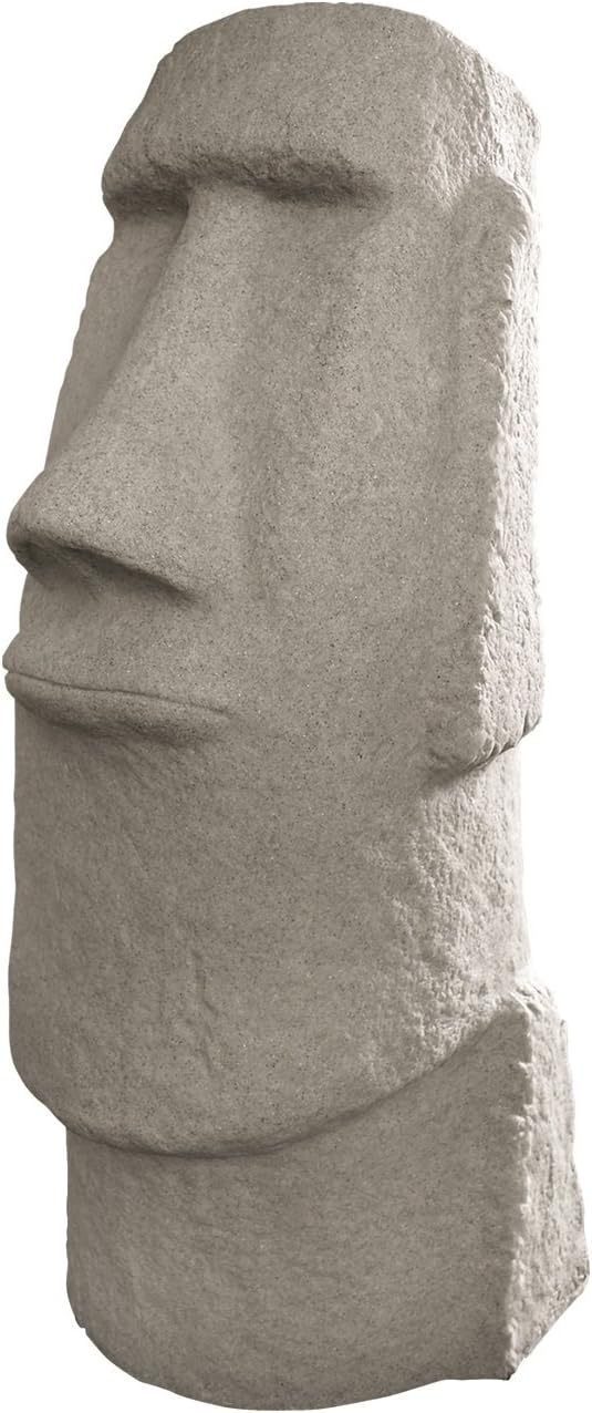 EMSCO Group Easter Island Head Statue – Natural Granite Appearance – Made of by Emsco+Group