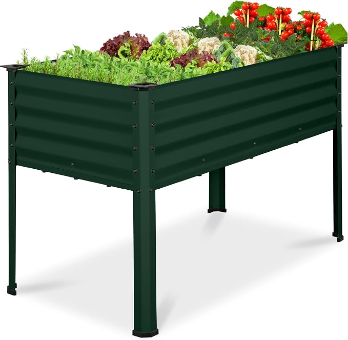 Best Choice Products 48x24x30in Galvanized Raised Garden Bed, Metal Elevated by BestChoiceProducts