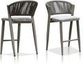 PURPLE LEAF Counter Height Bar Stool Set of 2 Outdoor Counter Stool by PURPLELEAF