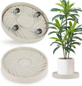 2 Pack Plant Caddy with Wheels, Flower Pot by JAOXISOU