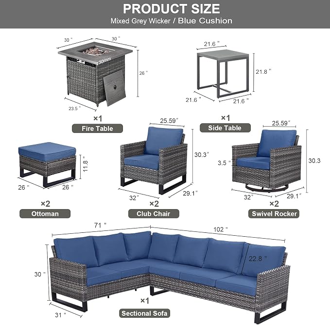 Patio Sectional Furniture Set - Image 3