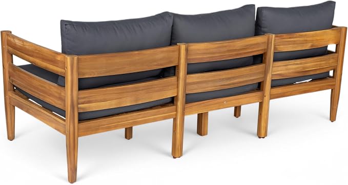Christopher Knight Home Kavets 76.25'' W Outdoor 3 Seater Sofa - Image 4