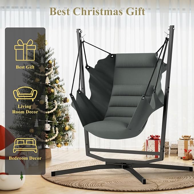 360° Swivel Hammock Swing Chair - Image 7