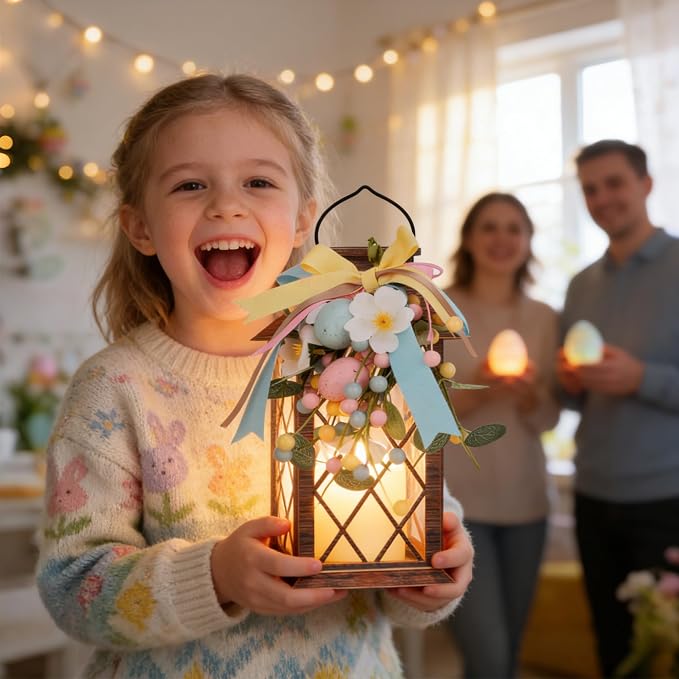 Easter Solar Lanterns Outdoor Waterproof, Hanging Spring and Easter Lantern - Image 6