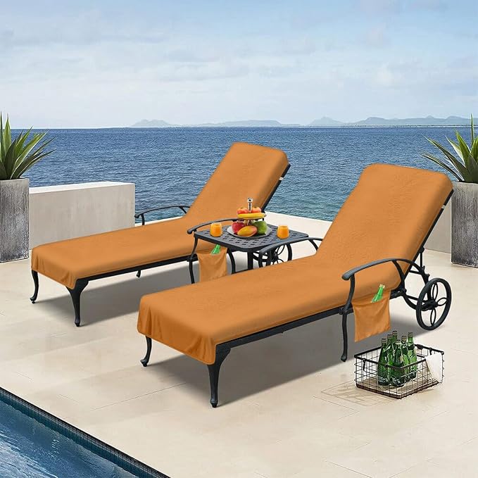 Lounge Chair Towel Cover, Beach Chair Cover - Image 5