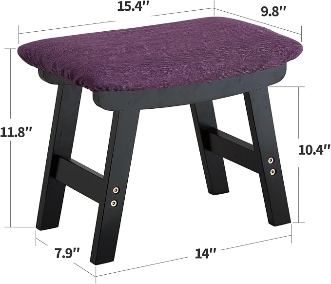 Foot Stool Ottoman Foot Rest Under Desk, Small Stool - Image 3