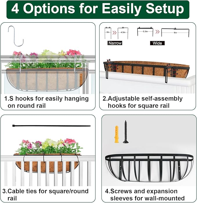 DUNCHATY Railing Planter Window Box - Image 7
